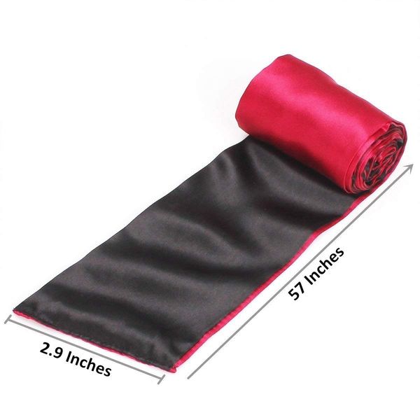 Sleeping Mask Satin Eye Mask Red Black Blindfold