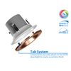 NICOR Lighting DCR41061205KAC LED Downlights, Aged Copper