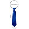 BomGuard Children's Tie with Silk Effect Shiny for Boys 2-5 Years with Elastic Band - 28 cm Long, blue