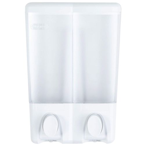 Better Living Products Clear Choice Shower Dispenser 2, Shampoo and Soap Dispenser, 2 x 14.2 fl. oz. White, 5.13" x 3.5" x 7.5"