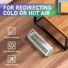 2 Pack Adjustable Air Vent Deflector 9”- 15.5” Magnetic Floor Vent Covers For AC