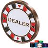 fogman Dealer Button Poker Casino Authentic Stylish Cute Cool Large