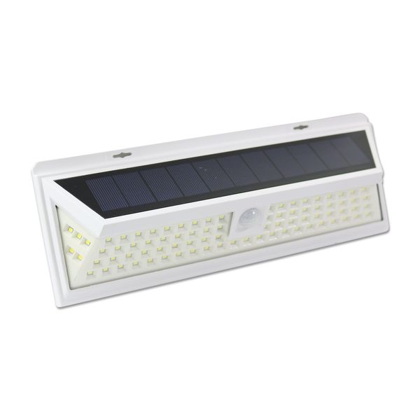 White Solar LED Light Solar Sensor Motion Light 86 LED Outdoor Lamp Waterproof
