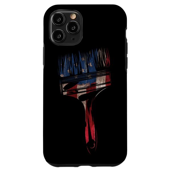 iPhone 11 Pro House Painter Decorator Paint Roller American Flag Case