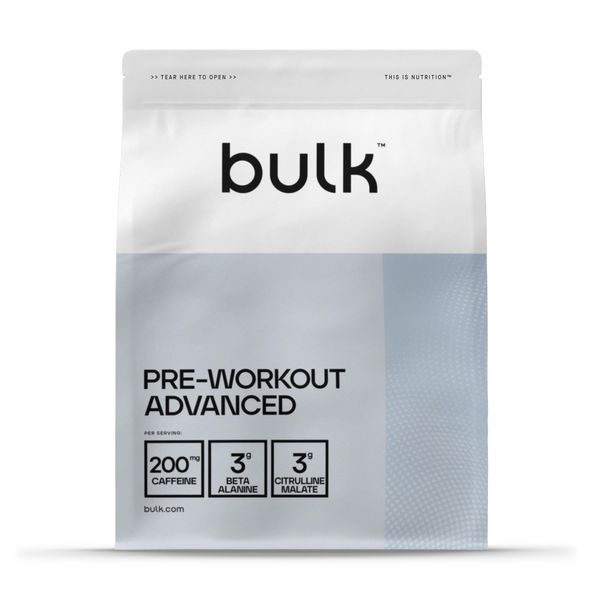 Bulk Complete Pre-Workout Advanced, Energydrink mit Beta-Alanin, Koffein, Citrullin, Vitamin B6, BCAAs, Arginin (AAKG), Pre Workout Booster, Maracuja, 500 g