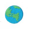 Planet Earth World Embroidered Iron on Patch
