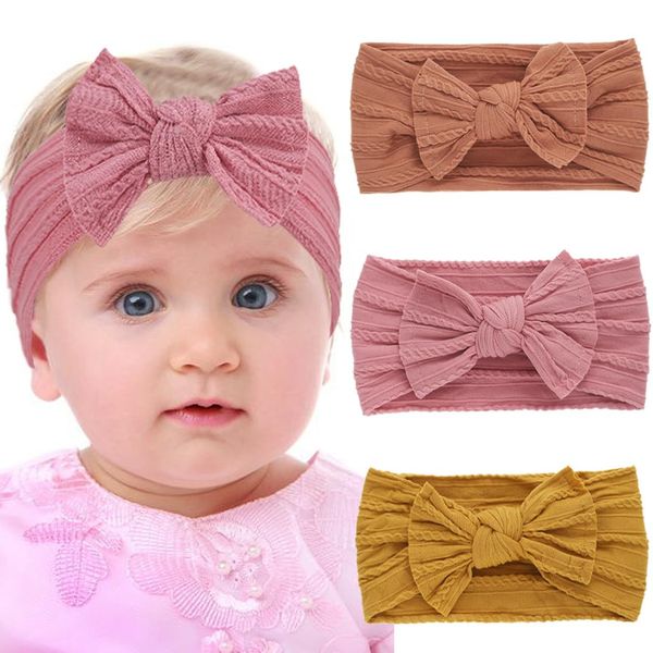 Fashband Baby Mädchen Nylon Stirnbänder Blumenkrone Haarbänder elastisch weich Headwrap Haarschmuck für Neugeborene Kleinkinder und Kinder für Kinder Kleinkinder (F)