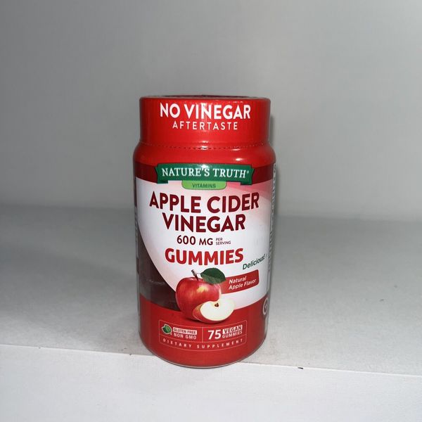 Apple Cider Vinegar Gummies, 75 Count, 600mg, Sealed