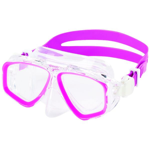 Speedo Adventure Dive Mask, Pink Frost, One Size