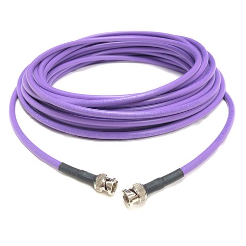 Custom Cable Connection 10 Foot Belden 1694A 6G HD-SDI RG6 BNC Cable (75 Ohm) Purple Jacket