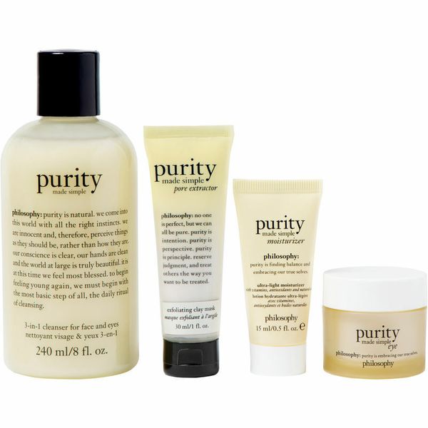 philosophy Purity Made Simple Cleanse, mask, moisturize, eye gift set 4-Pc.
