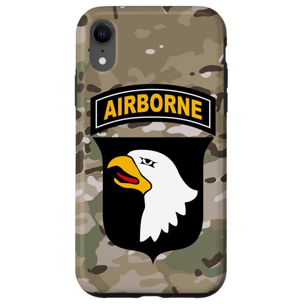 iPhone XR 101st Airborne Division Patch - Multicam Camo Camo Smartphone Case