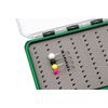 Euro-Locker Flat Compact Waterproof Ice Jig and Fly Box with Durable Foam Inserts