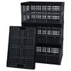 Idotry 4X 42L Plastic Folding Storage Crate Stackable Collapsible Storage Basket