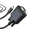 DriverGenius USB232A-E-C | USB-C to Serial/RS232 Adapter (DB9) - For PLC Programming, Data Collection, Embedded Systems | Compatible with Windows 11, macOS 15