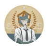 BEASTARS 01 Legoshi Leather Coaster Keychain