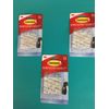 NEW! 3 Packs of 3M COMMAND Mini Clear Hook Strips 6-Pack 17006CLR/ES