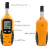 Orange Digital Humidity Meter 2 In 1 Gauge With Backlight Lcd Display