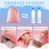 Irenare Self Tan Sleep Sack Self Tanning Bed Sheet Protector Travel Camping Sheet Sleep Sack Adult Lightweight Sleeping Bag Liner Self Tanner Sleep Sack (Pink)
