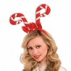 Candy Cane with Red and White Bows Headband