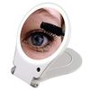Floxite Circle Lighted and folding Vanity & Travel 10x Mirror (Pack of 1)