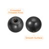 sourcing map 6Pcs Threaded Ball Knobs, M6 Female Thread Thermoset Ball Knob 0.98'' Dia Black Round Operation Ball Handles Embedded Threaded Knob for Machine Handle Tool Replacement