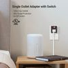 DEWENWILS Grounded Single Port Power Adapter On/Off Switch Plug Outlet Switch