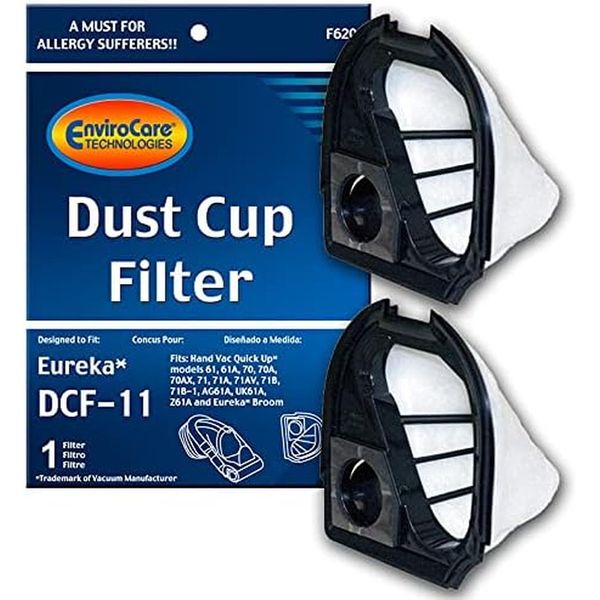 Replacement Premium Dust Cup Filters Designed to Fit Eureka Eureka DCF-11 Units 
