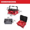 Durable 22-In Large Portable Tool Box Modular Storage System for Easy Transport