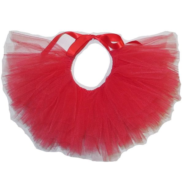 Handcrafted in USA Red Tulle Tutu for Medium Dogs