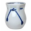 Celadon Drawstring Navy Blue Cupcake Lace Tea Bowls (Small) [美濃 Burn]