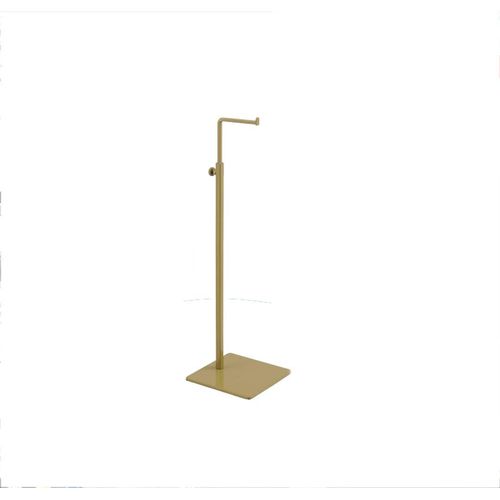 B&NN Adjustable Metal Handbag Rack Tabletop Handbag Purse Display Stand Single Hook Bag Stand Holder (Gold)
