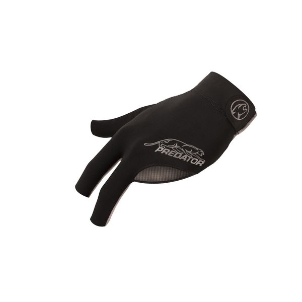 Predator Second Skin Billiard Glove Black and Gray: Fits Left Bridge Hand (Small/Medium)