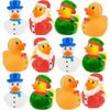 One Dozen Holiday Christmas Rubber Duckies