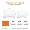 Throw Pillows Insert,Bed and Couch Pillows,Indoor Decorative Pillows,Premium White Pillows for Bed,Couch and Cushion (2 Pack, Rectangular 20"X30")