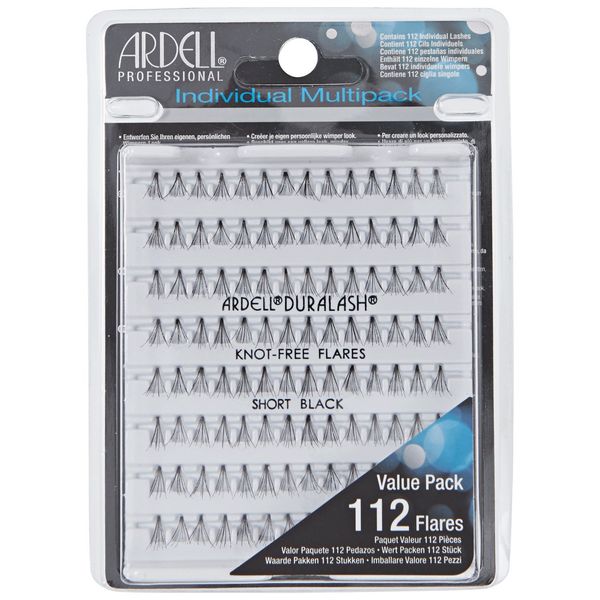 ARDELL Multipack Knot-Free Individuals Eye Lashes, Short, Black