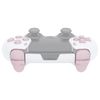 Clear material replacement full button set for eXtremeRate ps5 edge controller, cross key, share options, home, face button and R1, L1, R2, L2 trigger, no controller (cherry pink)