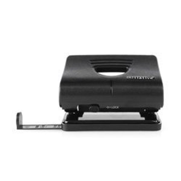 Initiative 2 Hole Punch - Medium 22 Sheet Capacity ABS Handle Black