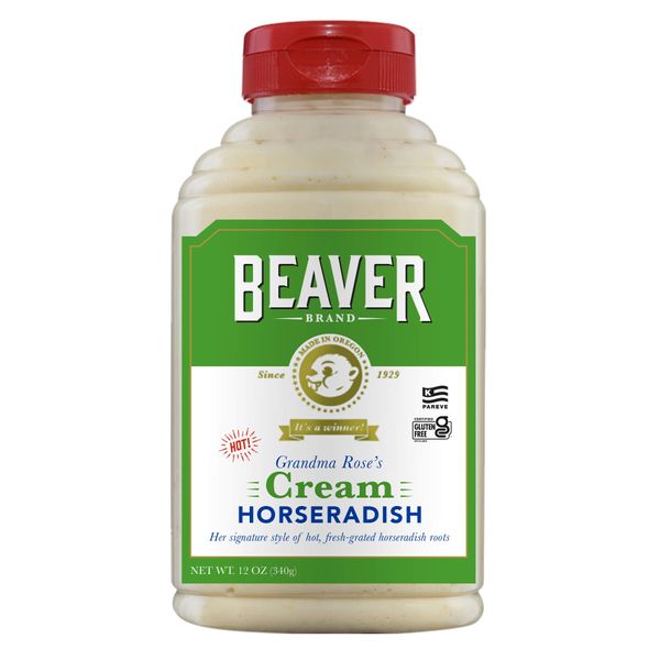 Beaver Hot Cream Horseradish, 12 Ounce Squeeze Bottle