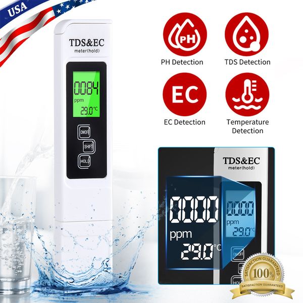 Tds Meter Digital Water Quality Tester Testing Kit for Drinking Water 0-9990ppm