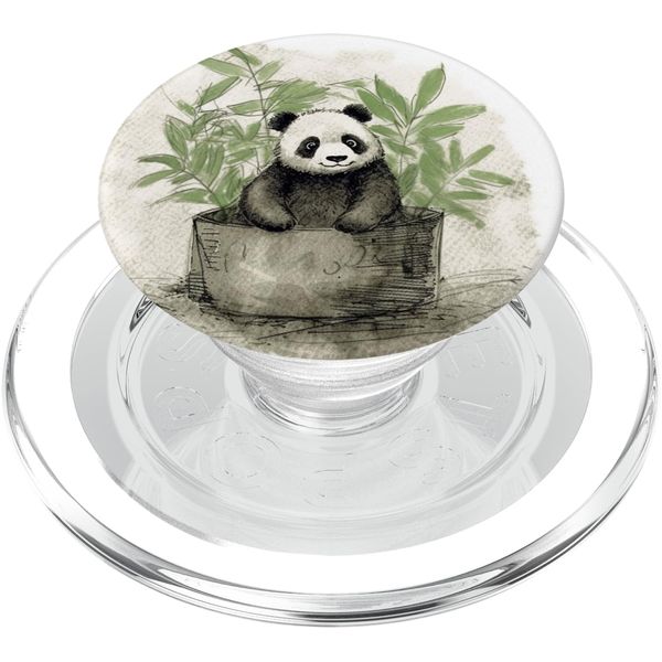 Panda Aesthetic PopSockets PopGrip for MagSafe