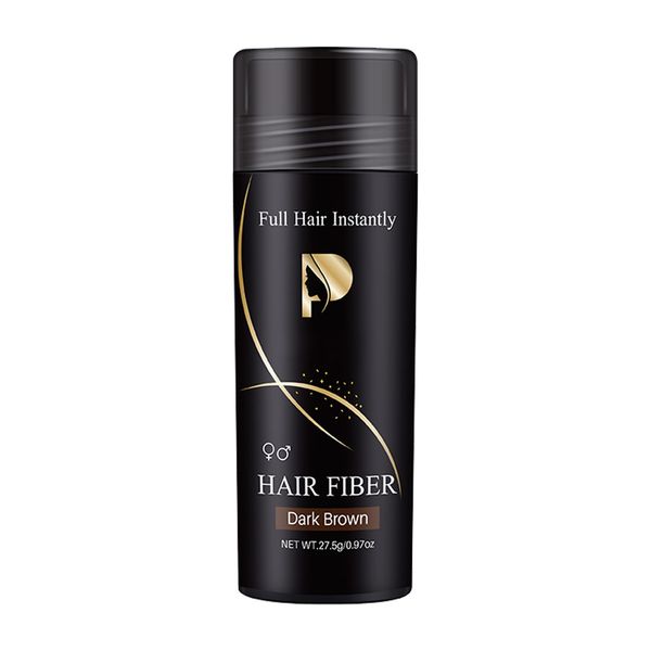 Hair Building Fibers,Hair Fibers Dark Brown,Thick Fiber Hair Fibres For Instant Thicking,Easily Cover & Waterproof, Hair Loss Concealer for Men and Women