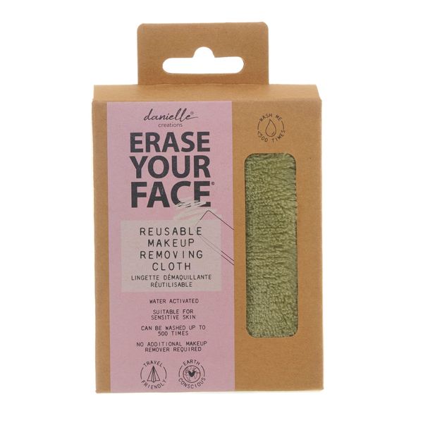 Danielle Creations Eco Friendly Reusable Makeup Remover, Green