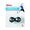 Wilson Squash Ball, 2 Pieces, 2 Pack, Fast, Professional, Blue Dot, Staff Premium Single Blue Dot, WRT617500, Black