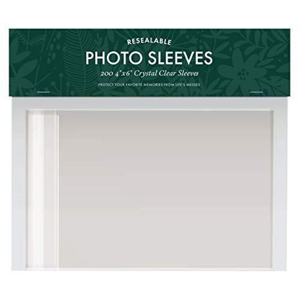 Jot & Mark 4x6 Photo Sleeves (200 Count) | Crystal Clear Archival Plastic Sle...