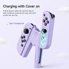 Switch Joy-Con Charging Grip for Nintendo Switch & OLED Models V Shape Switch Joy-Con Controller Charger with Indicator (Purple)