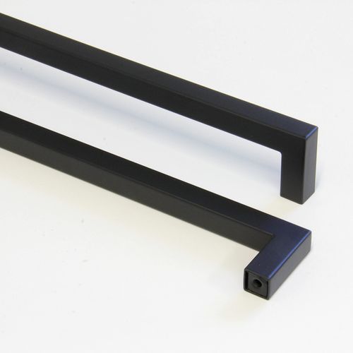 RCH Hardware HD-SS128-320 Hollow Stainless Steel Modern Cabinet Drawer Handle Pull, 12 5/8 Inch, Black (2 Pack)