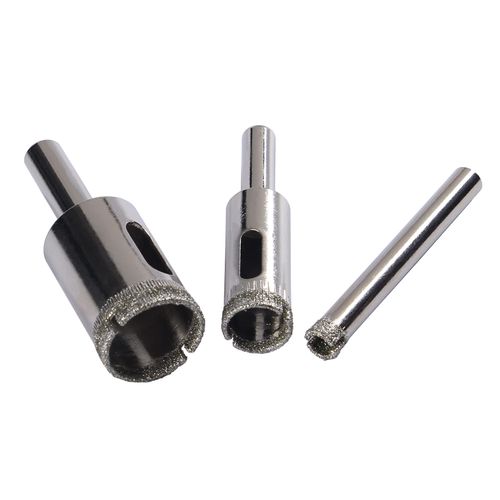 Drilax Diamond Drill Bit Set 1/4, 1/2, 3/4 Inch Drilling Granite Quartz Countertop RO Filter Faucet Hole Ceramic Porcelain Tile Glass Fish Tank Bottle Lamps Flower Pot Drain 3 Pieces