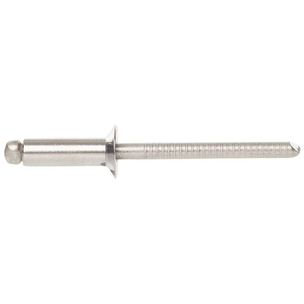 3.2mm x 10mm A2 Stainless Steel Countersunk Open Blind Pop Rivets - 30 Pack