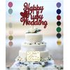 Happy Ruby Wedding Cake Topper, Party Supplies, Glitter, Red, Gold, Silver